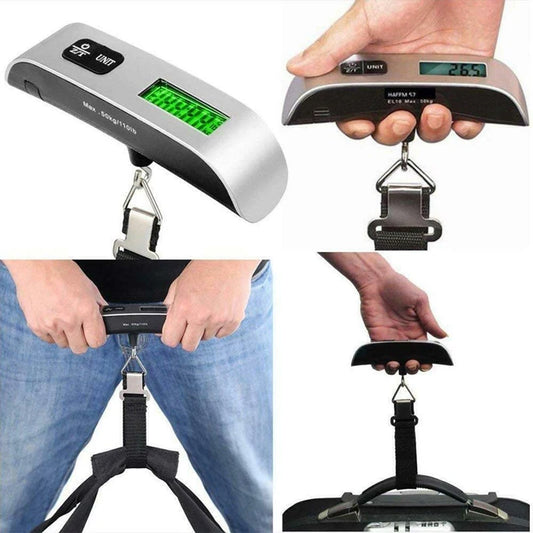 Digital Scale Electronic Balance Portable 50kg 10g  Kitchen Luggage Hanging Scale Suitcase Travel Scale Baggage Bag Weight