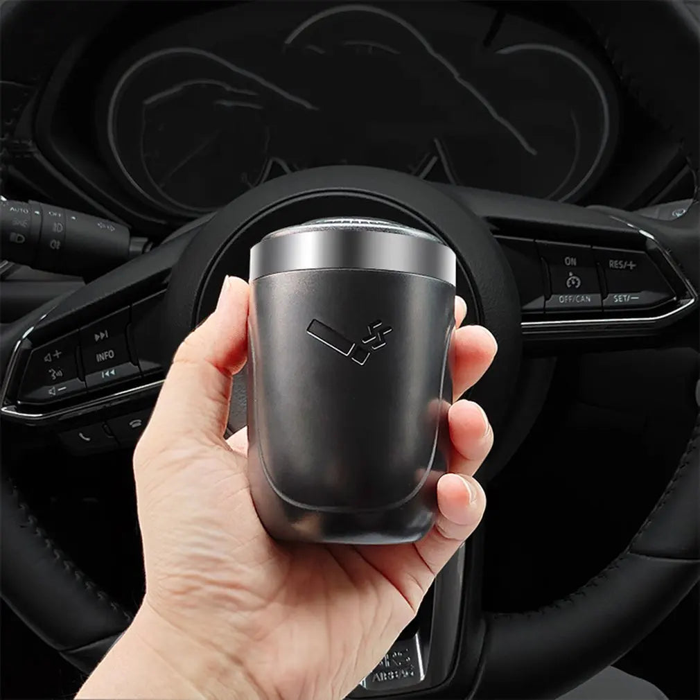 Car Ashtray LED Aluminum Alloy Ash Tray For Cars Cup Holder Accessories Auto Ashtray Cigarette Holder Box