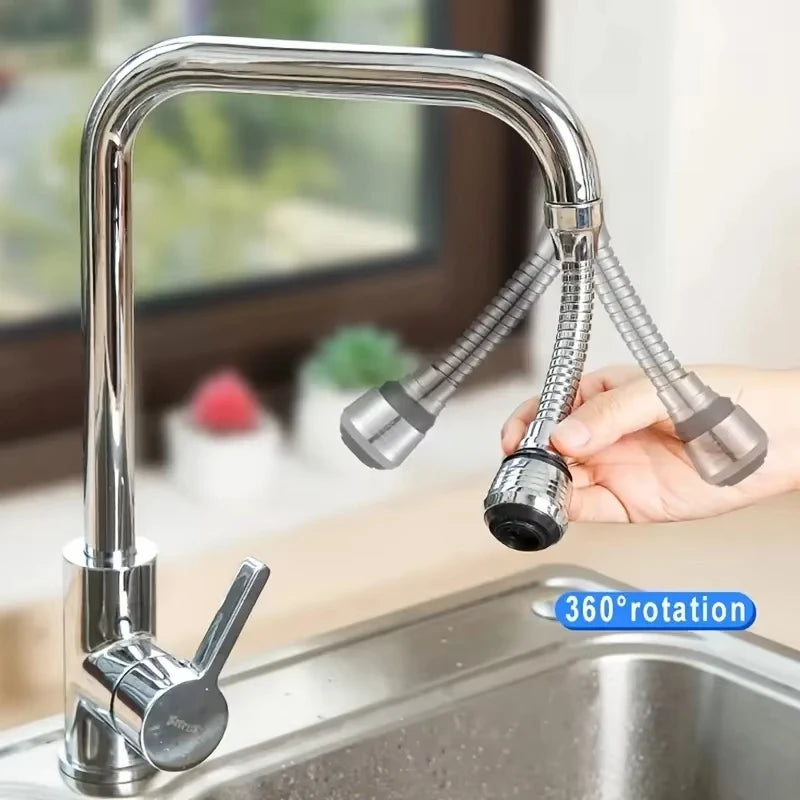 360 Degree Faucet Anti Splash Head Kitchen Water Saver Universal Rotating Bubbler Filter Nozzle Booster Nozzle Kitchen Tools